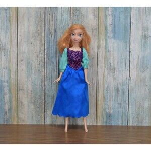 Mattel Disney Frozen Princess Anna Doll 11.5" Coronation Dress Gown 2012 Toy